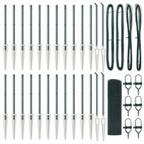 vidaXL Suvirintas vielinis tvoras su smailiais galais Plienas ir PVC