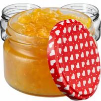10x Jar 250ml Stikliniai indeliai konservams Medus + dangteliai Fi82