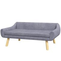 Šuns gultas sofa-lova, 102 x 58.5 x 42.5 cm, pilka