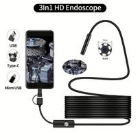 USB endoskopas su LED kamera, 3in1 sąsaja – 10m