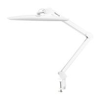 LED darbo lempa su stalviršio spaustuvu Elegante, balta