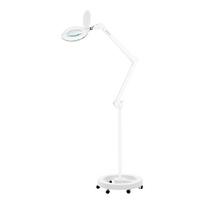 Kosmetologinė LED lempa su lupa ir stovu Elegante 6031 3D, balta