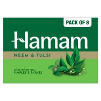 Hamam Neem Tulsi ir Aloe Vera prausimosi muilas kūnui 150 g (8 vienetų rinkinys) Valomasis muilas su grynu margainio aliejumi ir geriausiomis natūraliomis sudėtinėmis dalimis beige