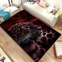 Gyvūnų leopardo gepardo animacinių filmų žvėries kilimėlis, kilimas namams Svetainės miegamojo sofos durų kilimėlis virtuvės dekoras, neslystantis grindų kilimėlis 40cm x 60cm white