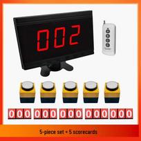 Wireless Competition Buzzer System with Smart Voice Scoreboard black