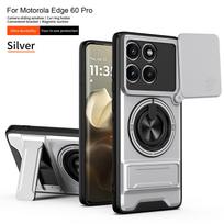 For Motorola Edge 60 Pro Case Moto edge 60 Pro Cover Magsafe Magnetic Fold Holder Military Armor Camera Protection Cover Motorola Edge 60 Pro gray