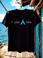 Funny Tshirt Funny Linux Arch Linux Tshirt - I Use Arch B... XXXL blue