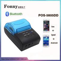 58 mm Bluetooth 4.0 belaidis terminis spausdintuvas POS-5805DD AU Plug - English blue
