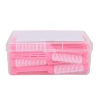 20Pcs/Set Hair Perm Rods,Fluffy Perming Rod Hair Roller Curler Kit Perming Rods Hairdressing Styling Tools For Salon Barber Home rožinė