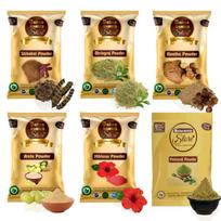 Online Quality Store Reetha +Amla +Shikakai +Bhringraj +Hibiscus +Mehandi powder for hairs |Aritha|Reetha|Ritha|Soapnuts (Sapindus Mukorossi) |hair white