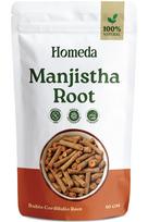 Shudh Online Manjistha šaknis, Majith ekologiška, Indiška raudonoji galinė (50 gramų) - Valgymas, Odos balinimas, Veidas, Plaukai - Manjishtha, Manjishta, Manjishta, M