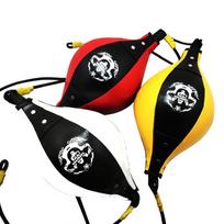 Elastinis deimantinio rašto bokso greičio kamuolys Muay Thai ir reakcijos treniruotėms Black and Yellow Speed Ball black