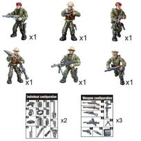 2024 m. Antrojo pasaulinio karo Antrojo pasaulinio karo armijos kariškiai SWAT specialiųjų pajėgų figūros Modelis Statybinės kaladėlės Plytos Vaikų žaislai Dovana gray