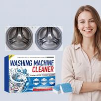 Washing Machine Cleaner Tablets for Deep Cleaning and Deodorizing Removes Residue Limescale and Odors Compatible with All Washing Machines 12 Pieces One Size white