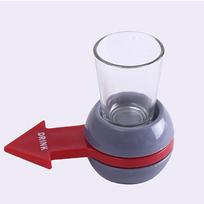 Unique Spin The Shot Drinking Game Complete With Spinning Arrow And Glassware gray