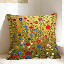 Pillow Case Gustav Klimt Art Design  Pillow Cover For Sofa Home Decor Morden Pillowcases 30cmx30cm yellow