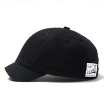 Trucker Style Short Brim Baseball Cap Adjustable Nylon Dad Hat Fastener Tape Cotton Low Profile Caps Men Women juoda