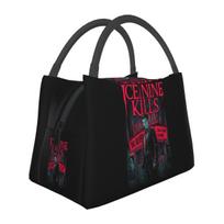 Ice Nine Kills The Silver Scream By Grave Insulated Lunch Bag Bento Storage Food Boxes Container Cooler Thermal Lunch Box Tote One Size black