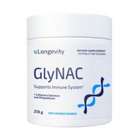 xIlgalaikis GlyNAC (Glicinas + NAC) 210g Milteliai geresniam miegui, odai | 7000mg paros papildas, Vyrams ir moterims, Be skonio, Laboratorijoje testuotas N-acetilcisteinas