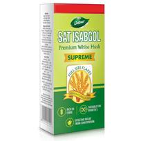 Dabur Sat Isabgol (Psyllium Husk) - 180g | Rich in Fiber | Provides Effective Relief from Constipation & Bloating | Promotes Bowel Health | Non-H