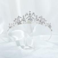 Sparkling Rhinestone Diadem Elegant Wedding Hair Accessories Metal Princess Crowns  Wedding sidabras