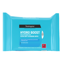 NEUTROGENA, Hydro Boost, ypač švelnios valomosios servetėlės, 25 vnt. 