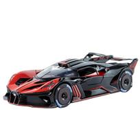 1/24 Bugatti Bolide Alloy Miniature Scale Car Model Diecasts Vehicle Metal Concept Car Model Simulation Sound Light Kid Toy Gift raudona