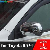 For Toyota RAV4 RAV 4 2005 2006 2007 2008 2009 2010 2011 2012 ABS Chrome Car Side Door Rearview Mirror Cover Trim Accessories gray