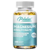 Pslalae Magnesium Glycine Capsules, 200 mg per serving, essential minerals, nutritional supplement. 120*1