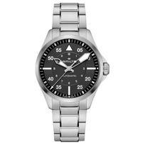 HAMILTON Khaki Aviation Series Automatic Mechanical Movement 100 Meters Waterproof Unisex Swiss Watch 39mm Black Dial Stainless Steel Strap H76305130 juoda