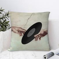 S-Salvador D-Dali Paintings Pillow Case Plush Fabric Soft Pillowcase Double Sided Print Cushion Cover Household Gifts Peach skin 18*18(CM)-1Pcs yellow