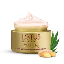 Lotus Herbals Youthrx Ageing Transforming veido kremas SPF 25 ir PA+++ | Sumažina tamsias dėmes ir odos trūkumus | Be konservantų | Tinka riebiai odai beige