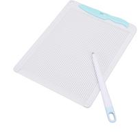 Paper Trimmer Scoring Board Multifunctional Portable Plastic Envelope Scoring Board for Handcraft white