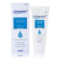 Aquasoft Moisturizer | Triple Hydration | Glycerine + Propylene Glycol + Lanolin | Barrier Repair | Dermatologically Tested | Non-comedogenic | P blue
