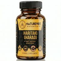 Haritaki kapsulės iš Naturevibe Botanicals 180 veganiškų kapsulių | 680 mg porcijoje | Ajurvedinis Harad papildas | Palaiko kasdienę savijautą ir virškinimą