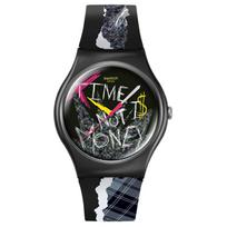 SWATCH NO RULES Kvarcinis mechanizmas 30m atsparumas vandeniui Vyriški laikrodžiai Laikrodis 41mm Daugiaspalvis laikrodžio ciferblatas SO32B122-5300 Multicolor Watch Dial black