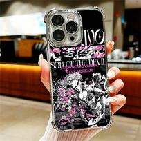 JoJo Adventure Cool Soft Phone Case For iPhone 15 16 17 Air 14 Pro Max 16E Plus 13 12 Mini Plating Anti-Fall Fundas iPhone 13 Pro white