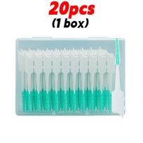 20/500pcs Disposable Interdental Brush Toothpicks Between Teeth Toothbrush Oral Hygiene Brushes Health Care Teeth Cleaning Tools blue
