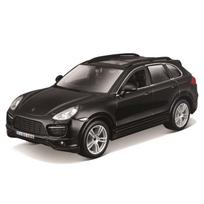 Bburago Porsche Cayenne Turbo Diecast Model Car 18-21056, 1/24 Scale, Black, Die-Cast Metal with Opening Doors black