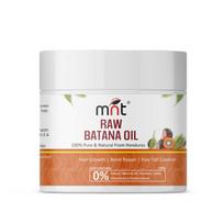MNT Pure Raw Batana Oil for Hair Growth | Derived from American Oil Palm Nut | Promotes Thicker Hair Growth & Hair Nourishment | 100 gm white