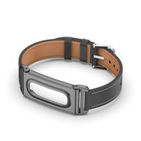 Odinė sportinė juosta Metalinis dėklas Pakeičiama apyrankė Google Fitbit Air vyrams moterims ruda