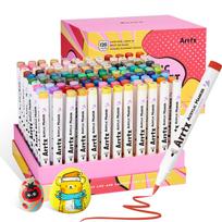 Arrtx Acrylic Paint Markers Suitable for Professional Amateur Adult Coloring DIY Crafts Hobbies Compatible with Rock and Ceramics Art Supplies yellow