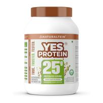 Naturaltein YES Protein 1kg | Fermentuotos mielės Vegan baltymų milteliai | Pistacijų Kulfi skonio | 25 g baltymų | Be pridėtinio cukraus | Natūraliai saldintas | Di