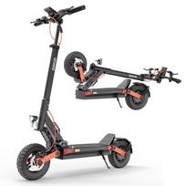 QEKUD S5 PRO Electric Scooter with ABE Certification - 500W Motor, 48V 26Ah Battery, Up to 100km Range, Disc Brakes & Dual Suspension - Black juoda