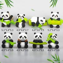 Panda Magnetai Šaldytuvui Mielas Animacinis Šaldytuvo Lipdukas Kūrybingas Po Sienos Magnetinis Segtukas Virtuvės Aksesuarai Namų Puošmenos 1Pc black