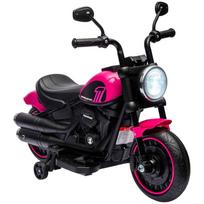 Elektrinis motociklas vaikams Homcom 76x42x57cm., rožinės/juodos spalvos
