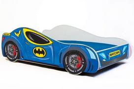 Vaikiška lova Car II su čiužiniu 165 cm x 84 cm x 49 cm, automobilis betmenas