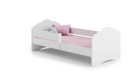 Vaikiška lova Fala su čiužiniu ir barjerine apsauga 144 cm x 78 cm x 65 cm