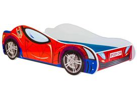 Vaikiška lova Car II su čiužiniu 165 cm x 84 cm x 49 cm, automobilis voras
