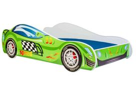 Vaikiška lova Car II su čiužiniu 150 cm x 74 cm x 44 cm, automobilis greitis